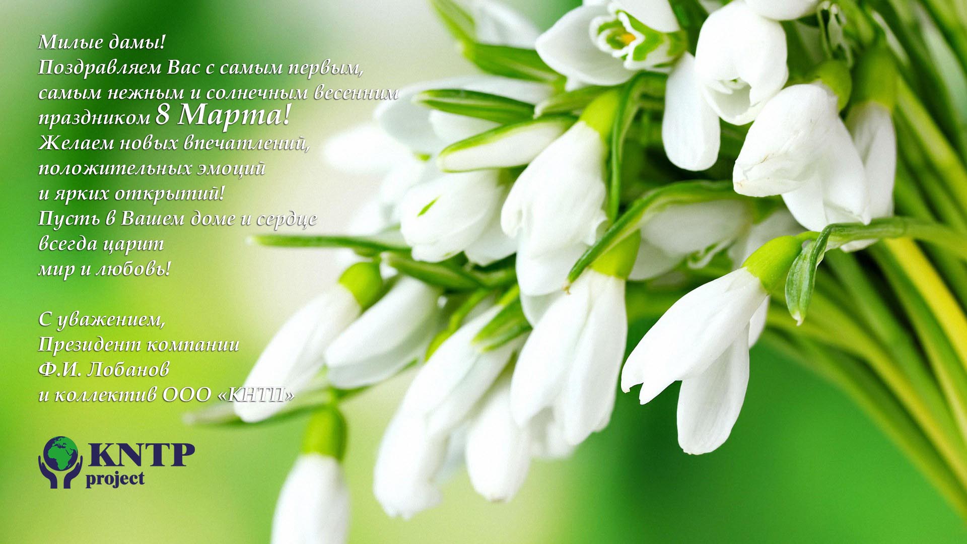 С 8 марта на сайт 
